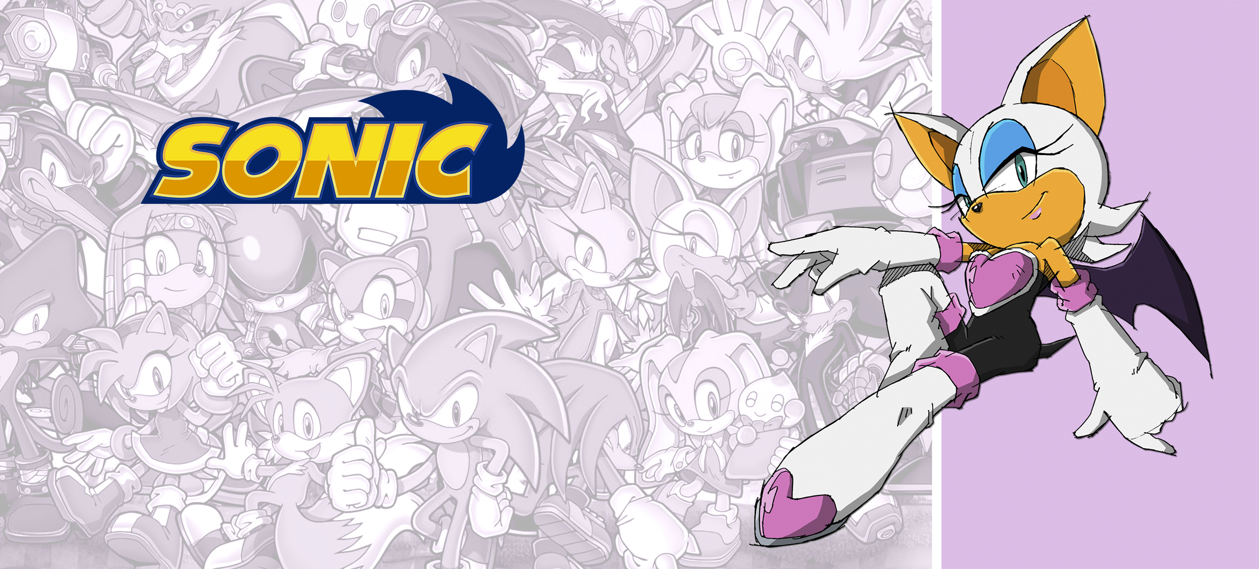 Arte Caneca - Rouge the Bat - Sonic  - EstampaCanecas.png