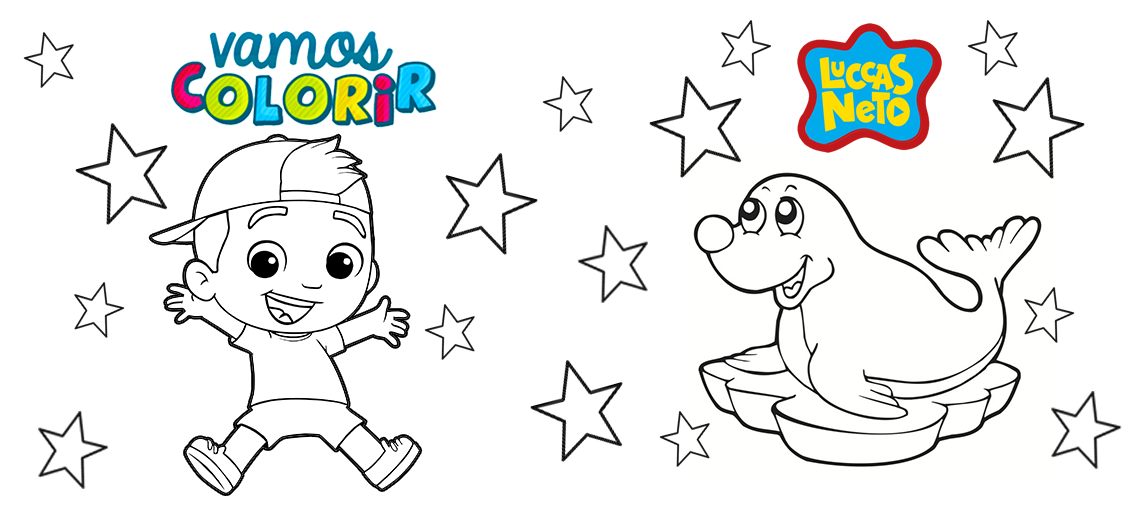 Desenhos para colorir Luccas Neto, Desenhos para colorir